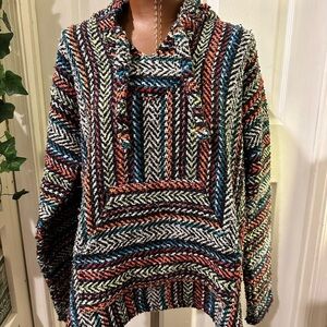 Multicolor Patterned Women's Hoodie